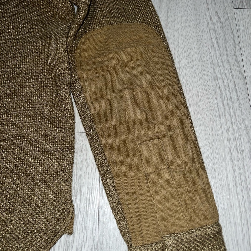 RRL MENS S double Ralph Lauren Wool-Linen Workshirt Sweater - Picture 7 of 7